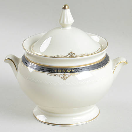 Ebony Manor Sugar Bowl & Lid