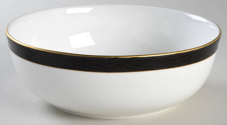 Ebony Moire 8" Round Vegetable Bowl