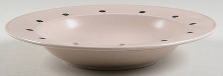 Ebony Pearls Large Rim Soup Bowl