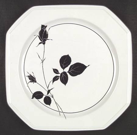 Ebony Rose Dinner Plate