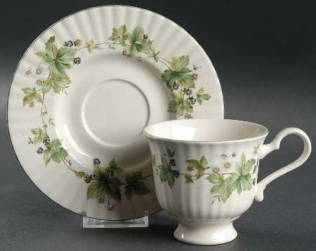 Eden Hall Footed Cup & Saucer Set
