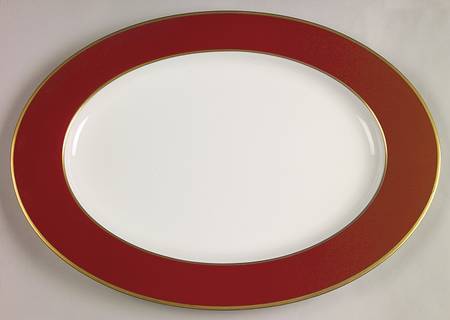 Egyptian Terra Cotta 17" Oval Serving Platter