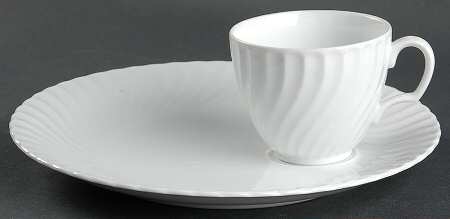 Elegance Snack Plate & Cup Set