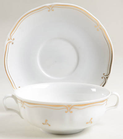 Embassy Flat Cream Soup Bowl & Saucer Set