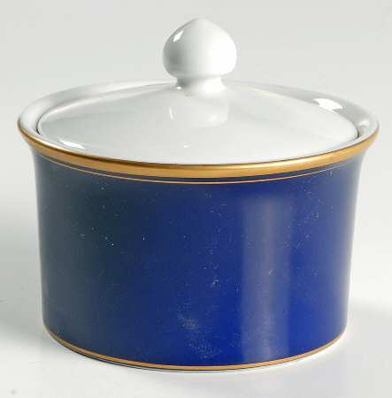 Empire Blue Sugar Bowl & Lid by Mikasa