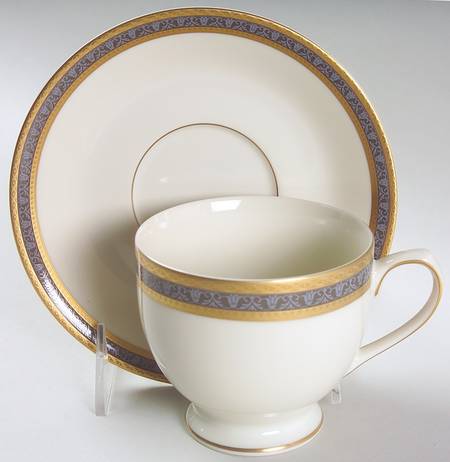 Embassy Court Footed Cup & Saucer Set