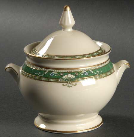 Emerald Court Sugar Bowl & Lid