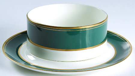 Emerald Gravy Boat & Underplate