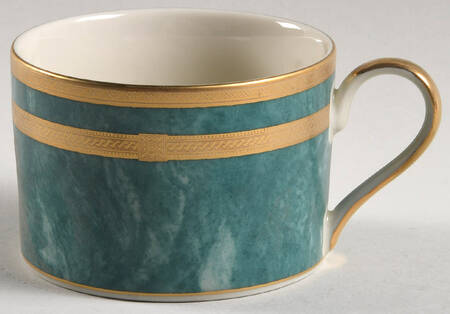 Emerald Florentine Flat Cup