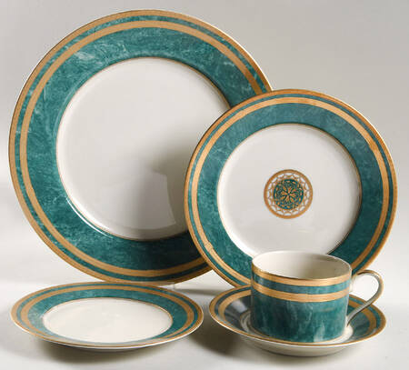 Emerald Florentine 5 Piece Place Setting