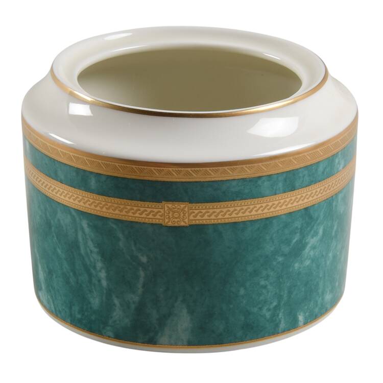 Emerald Florentine Sugar Bowl No Lid