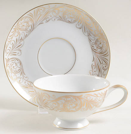 Empire Gold Footed Cup & Saucer Set