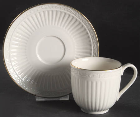 Empire Gold Footed Cup & Saucer Set