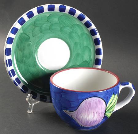Emerald Harvest Jumbo Cup & Saucer Set