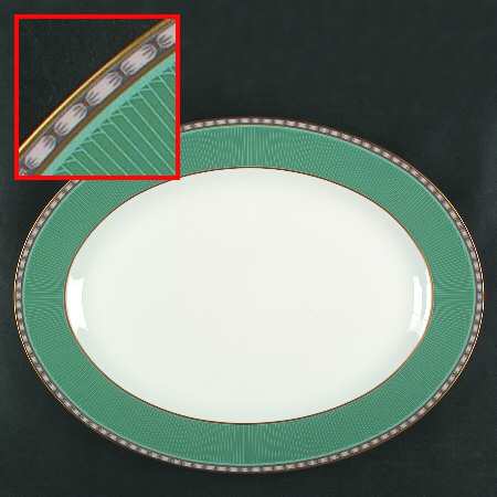 Emerald Jewel 14" Oval Serving Platter