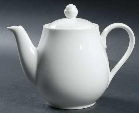 Embassy White Teapot & Lid