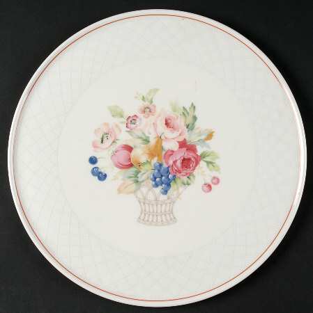 English Bouquet Cake Plate