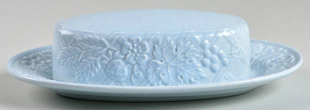 English Countryside Blue 1/4 Lb Covered Butter