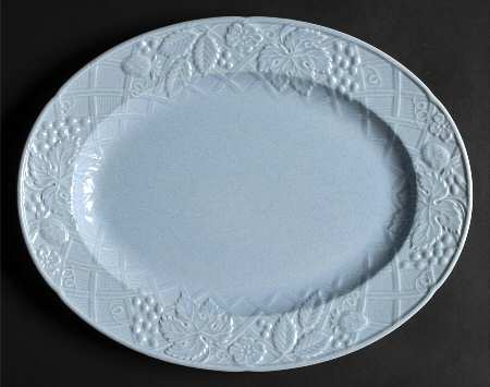 English Countryside Blue 14" Oval Serving Platter