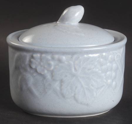 English Countryside Blue Sugar Bowl & Lid