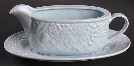 English Countryside Blue Gravy Boat & Underplate
