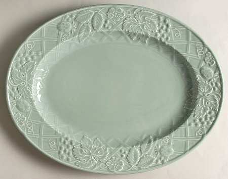 English Countryside Celadon 14" Oval Serving Platter