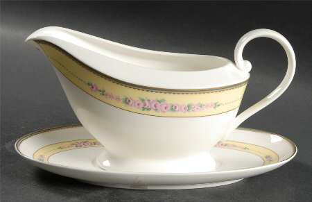 English Chintz Gravy Boat & Underplate