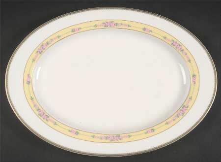 English Chintz 15" Oval Serving Platter