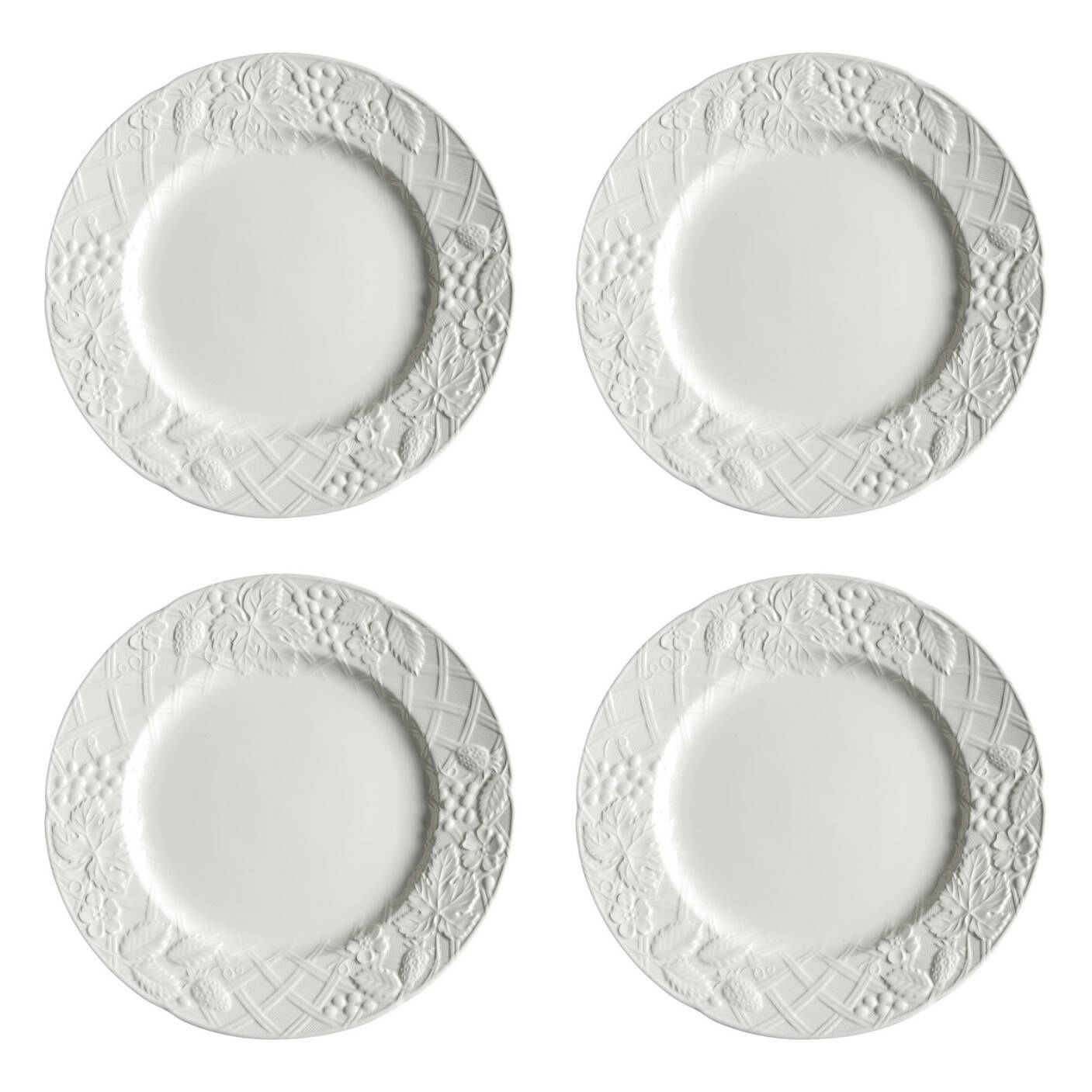 English Countryside White Dinner Plate - Set of 4