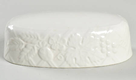 English Countryside White Lid for 1/4 Lb Butter