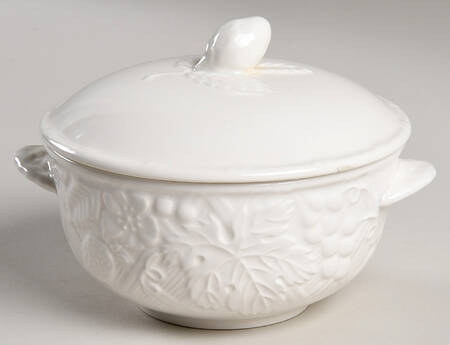 English Countryside White Individual Casserole & Lid