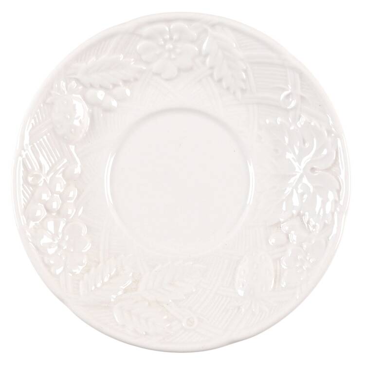 English Countryside White Saucer for Demitasse Cup