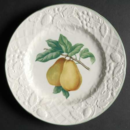 English Countryside White Accent Salad Plate