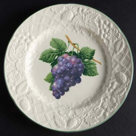 English Countryside White Accent Salad Plate