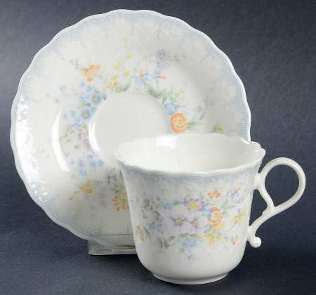 Endless Love Flat Demitasse Cup & Saucer Set