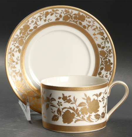 English Manor Flat Cup & Saucer Set