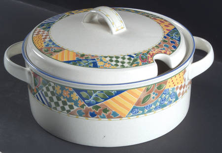 English Quilt Tureen &  Lid