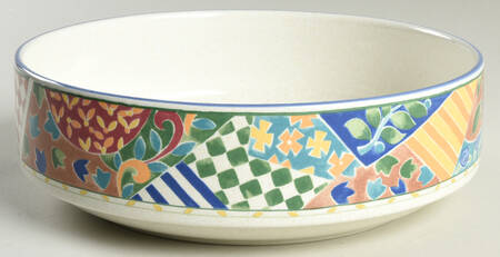 English Quilt 8" Round Vegetable Bowl