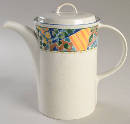 English Quilt Coffee Pot & Lid