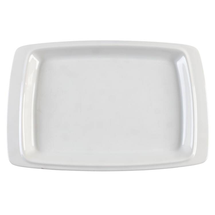 Epiqure White 15" Rectangular Serving Platter