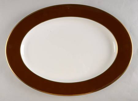 Espresso 17" Oval Serving Platter