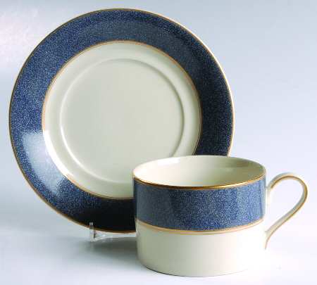 Esquire Lapis Flat Cup & Saucer Set