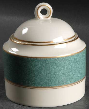 Esquire Teal Sugar Bowl & Lid