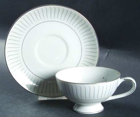 Eternity Footed Cup & Saucer Set
