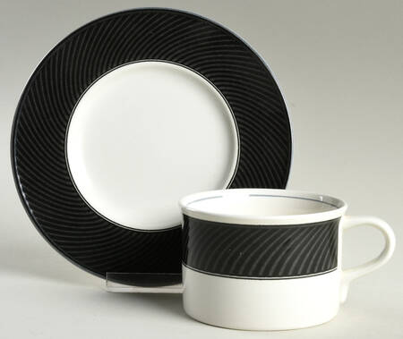 Evening Dress Flat Cup & Saucer Set