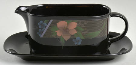Evening Floret Gravy Boat & Underplate