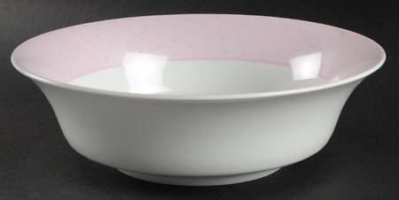 Evening Lace Pink 9" Round Vegetable Bowl by Mikasa