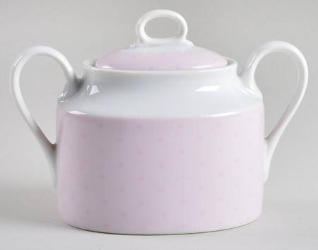 Evening Lace Pink Sugar Bowl & Lid