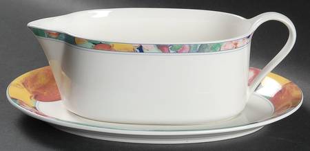 Exotic Garden Gravy Boat & Underplate