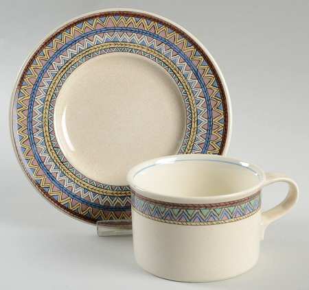 Exotica Flat Cup & Saucer Set